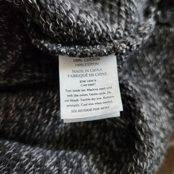 Faherty Mens Herringbone French Terry Beach Hoodie Size Medium NWT Granite - Picture 7 of 12